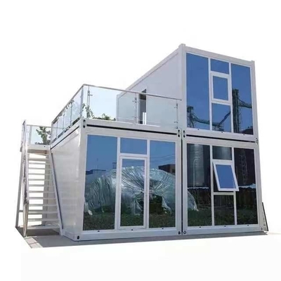 Casa móvil prefabricada de acero del paquete plano del envase de la luz desmontable simple de la casa