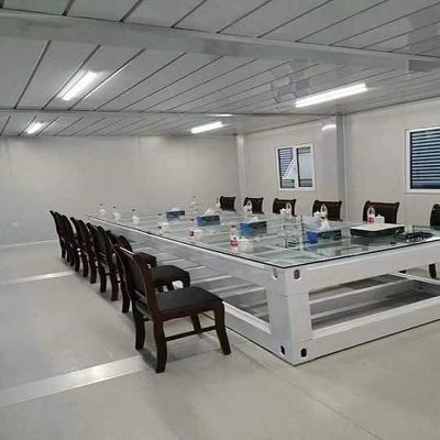 Casa móvil prefabricada de acero del paquete plano del envase de la luz desmontable simple de la casa