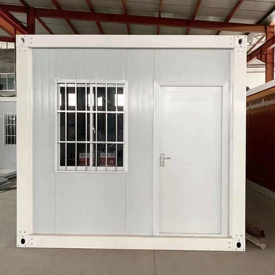 hogar moderno blanco del envase de la casa prefabricada del envase del panel de bocadillo de los 40ft