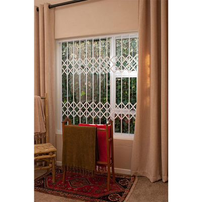 Marco de aluminio Windows del chalet acordeón durable de la parrilla con el ladrón Bars