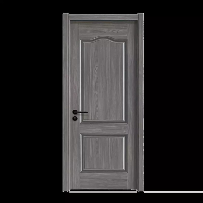 Puerta interior de madera laminada teca del sitio de la melamina del panel del MDF para el apartamento