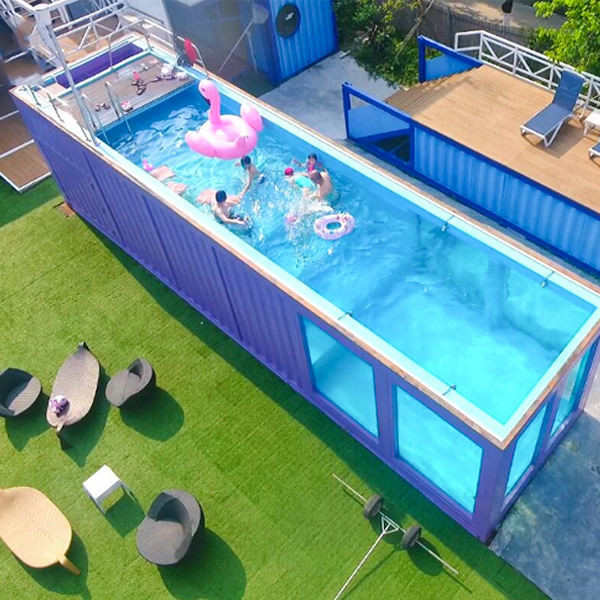 El precio de fábrica de Tesia prefabricó la piscina los 40ft de acero modificada para requisitos particulares del contenedor del color los 20ft