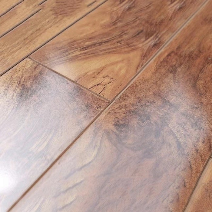 Abrasión laminada 12m m impermeable multicolora del suelo AC2-Ac5 de 8m m resistente