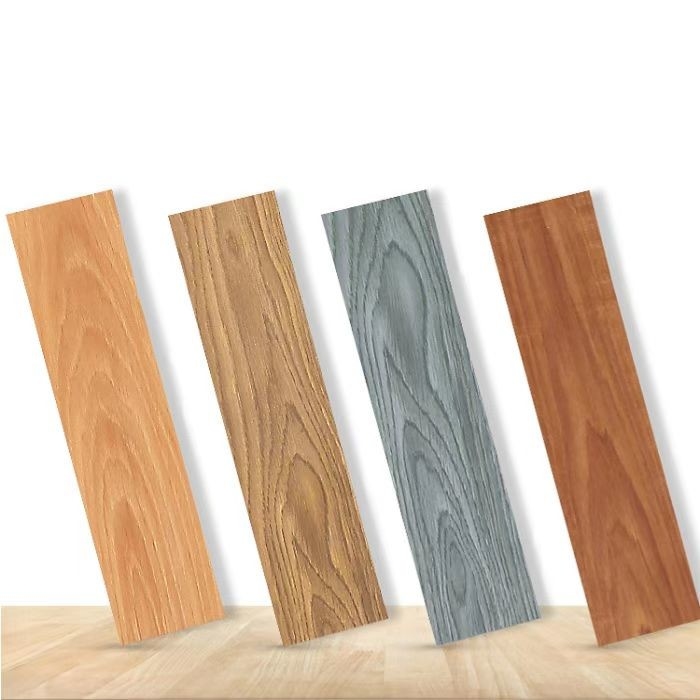 suelo de lujo del vinilo del PVC del proceso estadístico de la teja LVT del vinilo del grano de madera grueso de 1.5m m a de 5.0m m