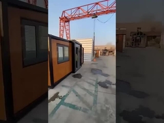 El mueble casero del chalet de lujo moderno prefabricó la casa extensible del envase del marco de la oficina de envío