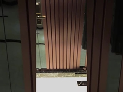 Nueva puerta turca de puertas de madera de acero de seguridad exterior plana de metal moderno